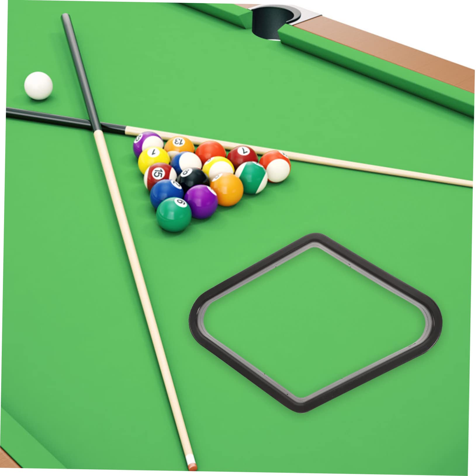 Mikikit 2pcs Billiard Swing Stand Holder Billiards Storage Multifunctional Nine for Tables Pool Table Accessories Snooker Accessory Table Pool Ball Rack Billiard Ball Plastic