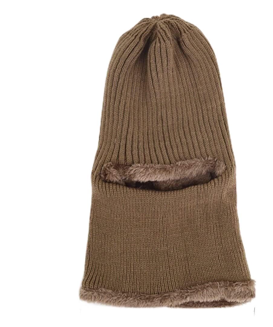 Gorro de invierno for hombre, gorros térmicos, pasamontañas de esquí a prueba de viento for hombre, gorros de invierno con forro polar de crochet de lana cálida, regalos for hombres, mujeres