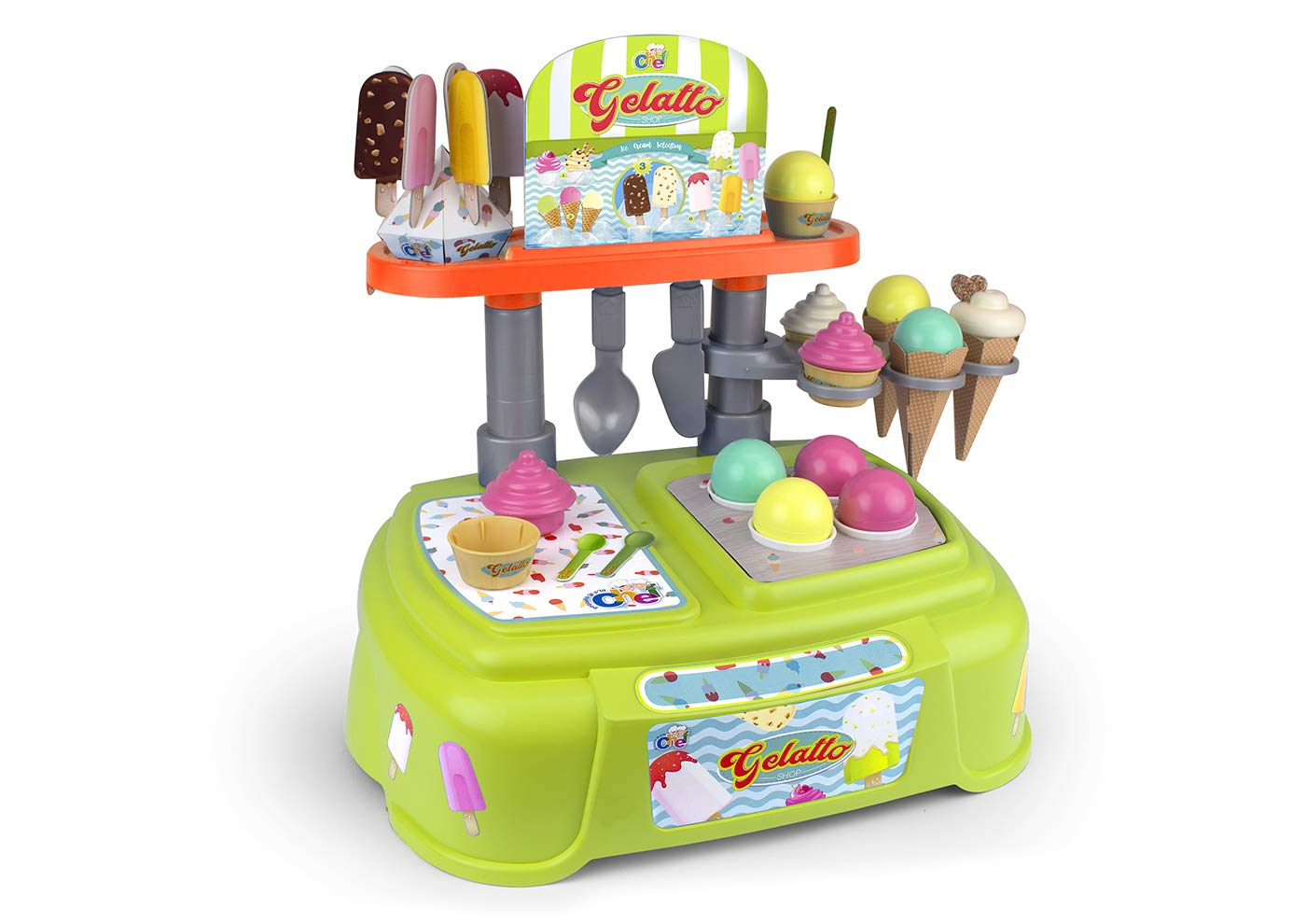 ChicosP'Tit Chef Gelatto. Imitation Game for Children 38 accessories included. + 36 Months. Ref. 83008