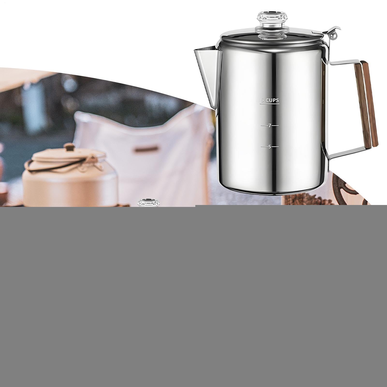 Caffettiera Percolatore Portatile Compatto Elettrico Vintage Commerciale