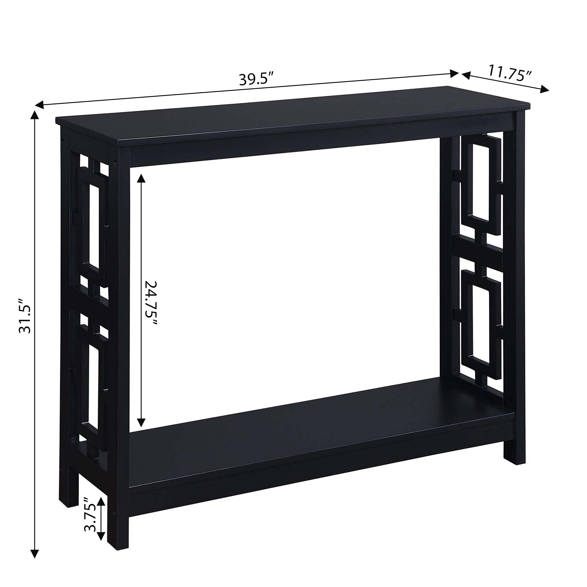 Helloshop26 - Consolle da 120 cm tavolo da ingresso moderno con piano