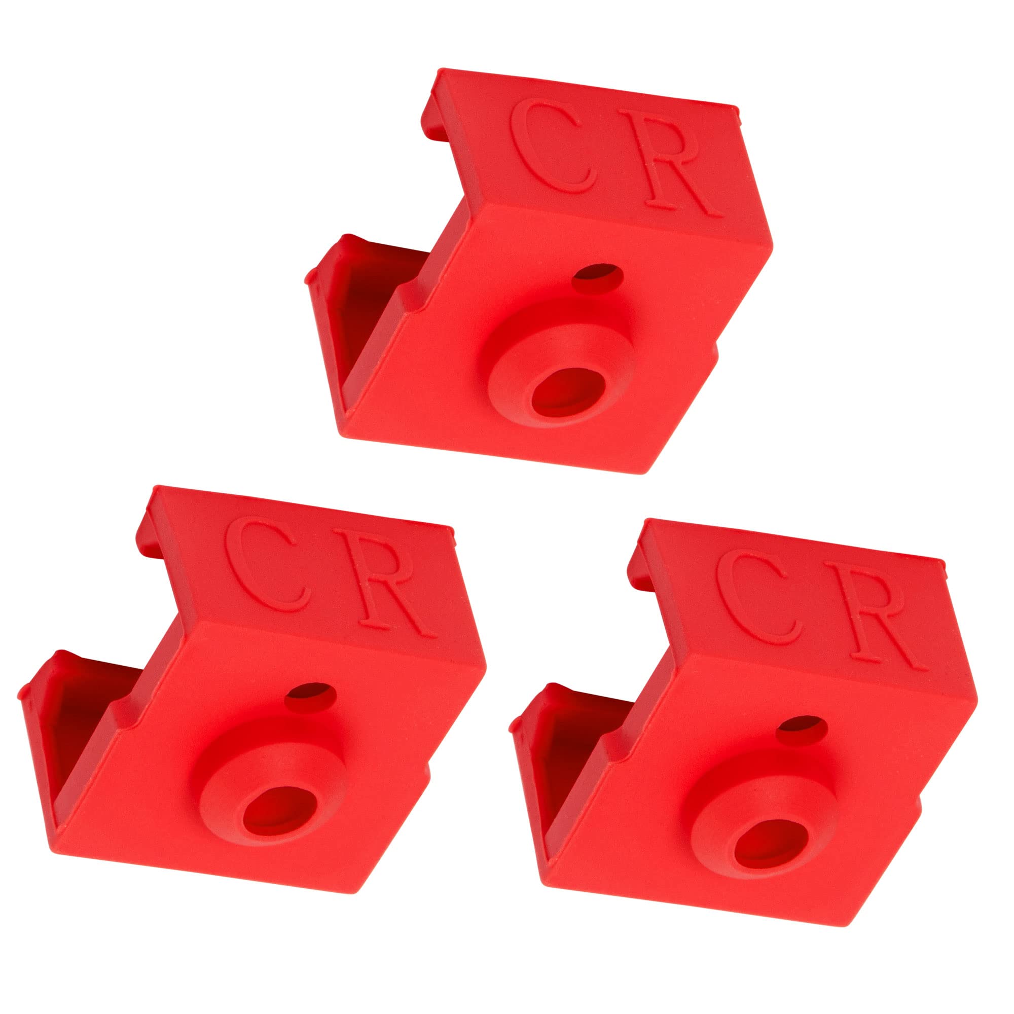 3 Packs Heater Block Silicone Cover for Creality 3D CR-6 SE/MAX/CR200B/FVDZ/CR-380/CR-Z2/CR-5060 Pro/CR-5 Pro H 3D Printer Parts & Accessories Red Color-image-16