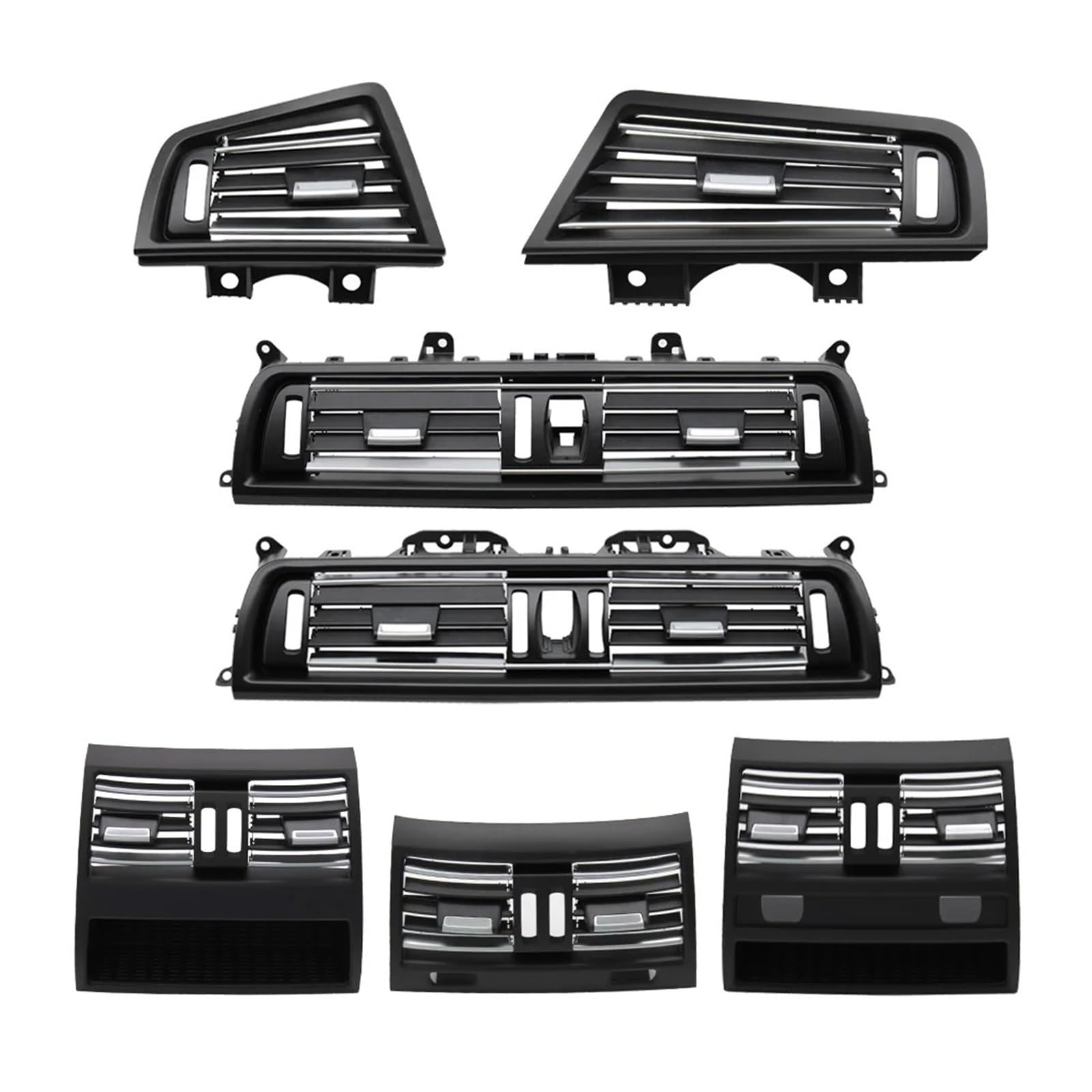 LHD RHD Auto Cromato Air Vent Griglia Uscita Pannello Copertura Ricambio Per BMW Serie 5 F10 F11 520 525 528 530 535 Bocchetta Dell'aria Condizionata(LHD Right)