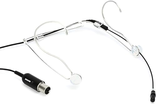 Shure DuraPlex - Micrófono omnidireccional para auriculares, conector MTQG, negro (DH5BO-MTQG)