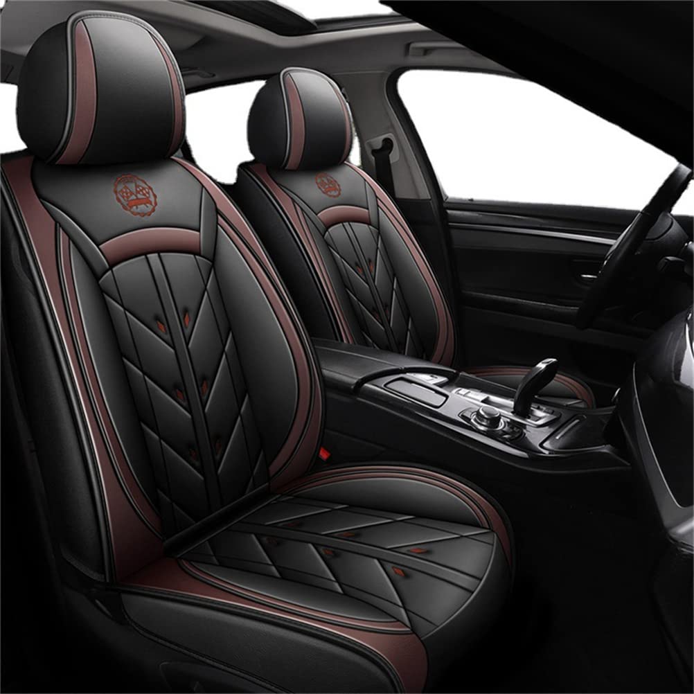 IBCEL Full Set Car Seat Covers Seat Leather Compatible with Ford Focus  ST-Line 2015-2019 Vehicle Seat Cover Cushion Front Rear Seat Protectors