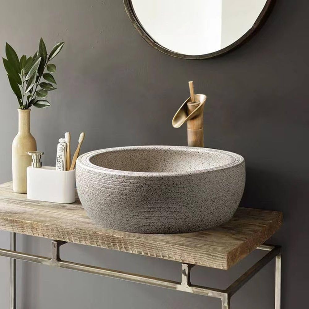 Amazon | 【排水セット付き】 洗面ボウル 陶器 豪華 手洗器 置き