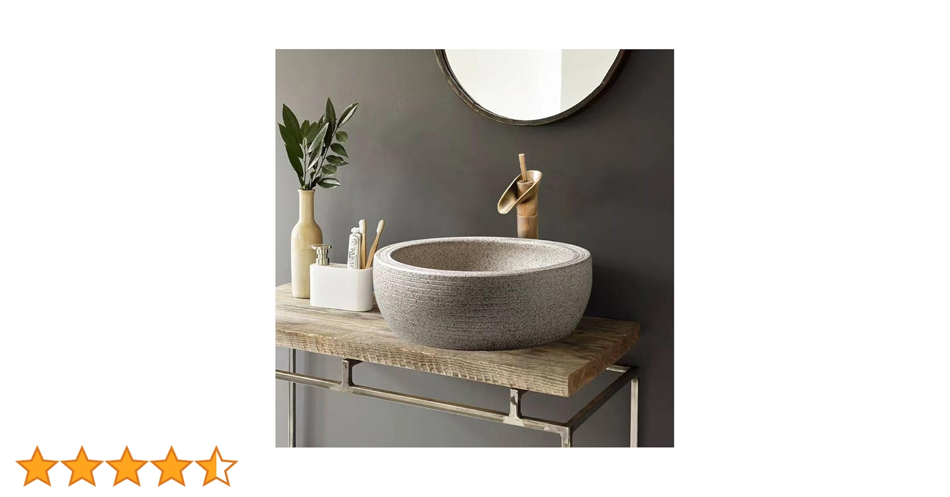 Amazon | 【排水セット付き】 洗面ボウル 陶器 豪華 手洗器 置き