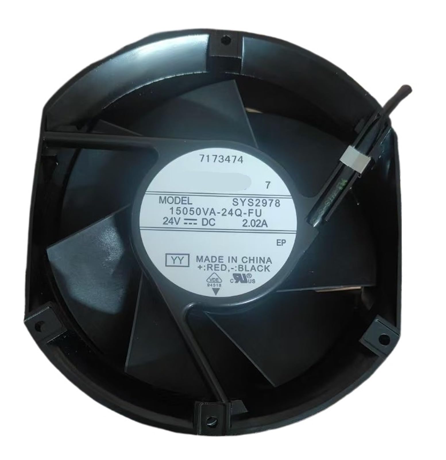 PEQYUACTE 15050VA-24Q-FU DC 24V 2.02A 172x150x51mm 4-Wire Cooling Fan