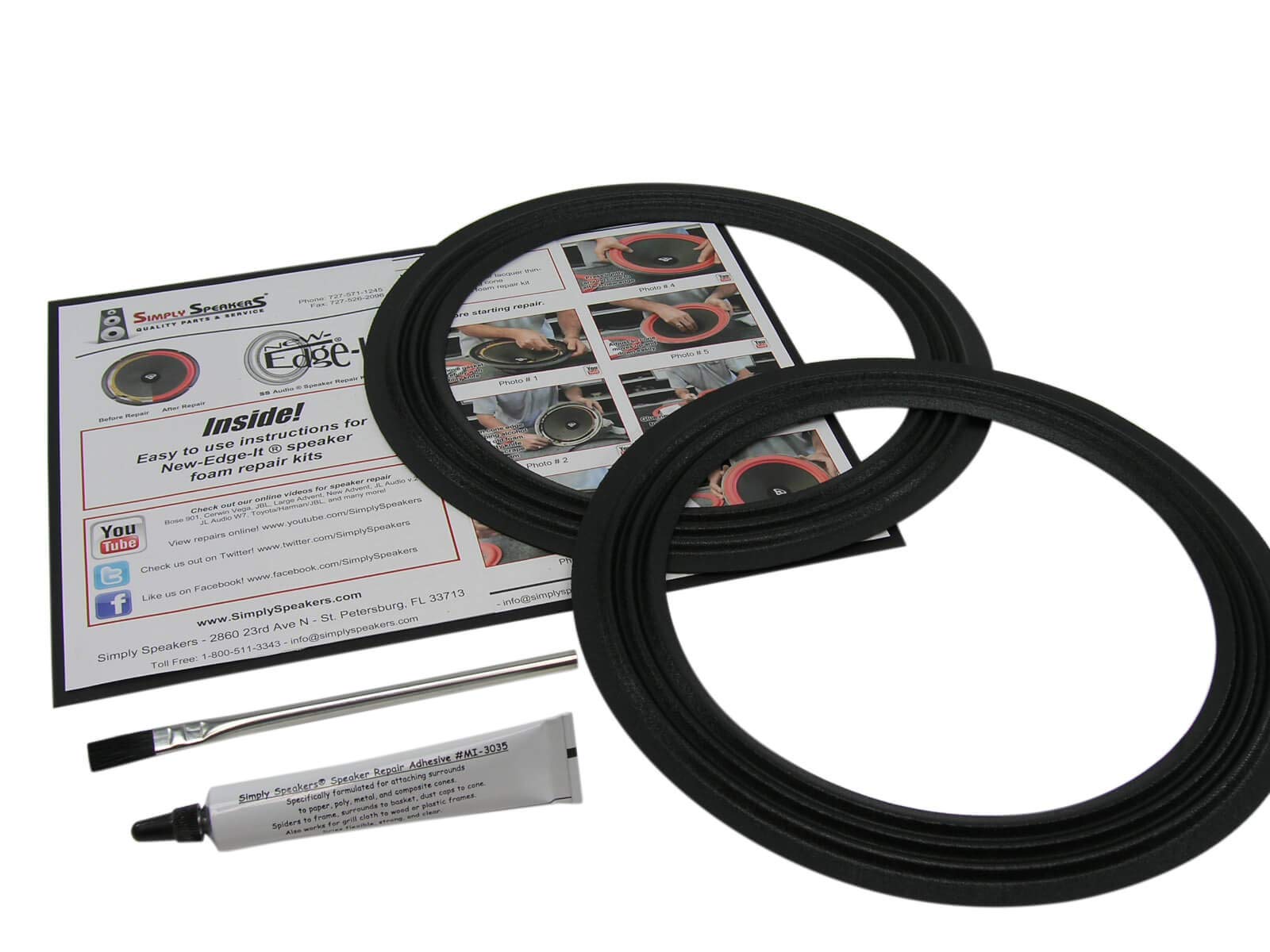 Cloth Edge 10 Inch Speaker Repair Kit CLSK-10 (Pair)