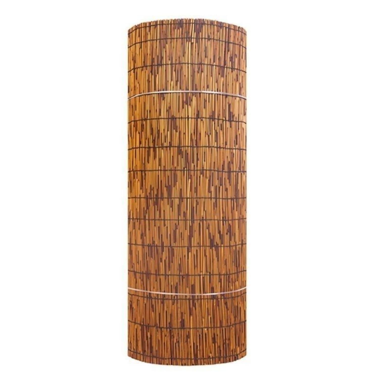 Natural Rolled Cane Curtain Rustic Cane Screen Woven Mat for DIYers, Sun Shading, Wall Decoration, Patio, Tea Room, Carbonized, 0.7x1m-image-28