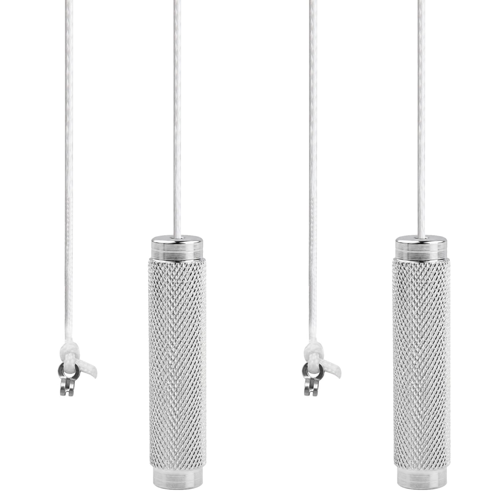 guobinZH 2 Pack Bathroom Light Pull Cord Handle Cylinder Type Anti-Slip Chorme Pull String Switch Handle