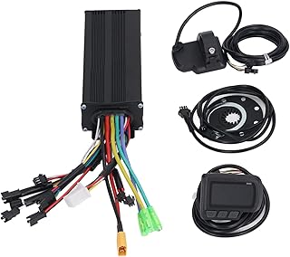 RiToEasysports Electric Bike Controller, 30A 3 Mode Sine Wave Thumb Throttle EN06 Panel for DC 24V 36V 48V Motor