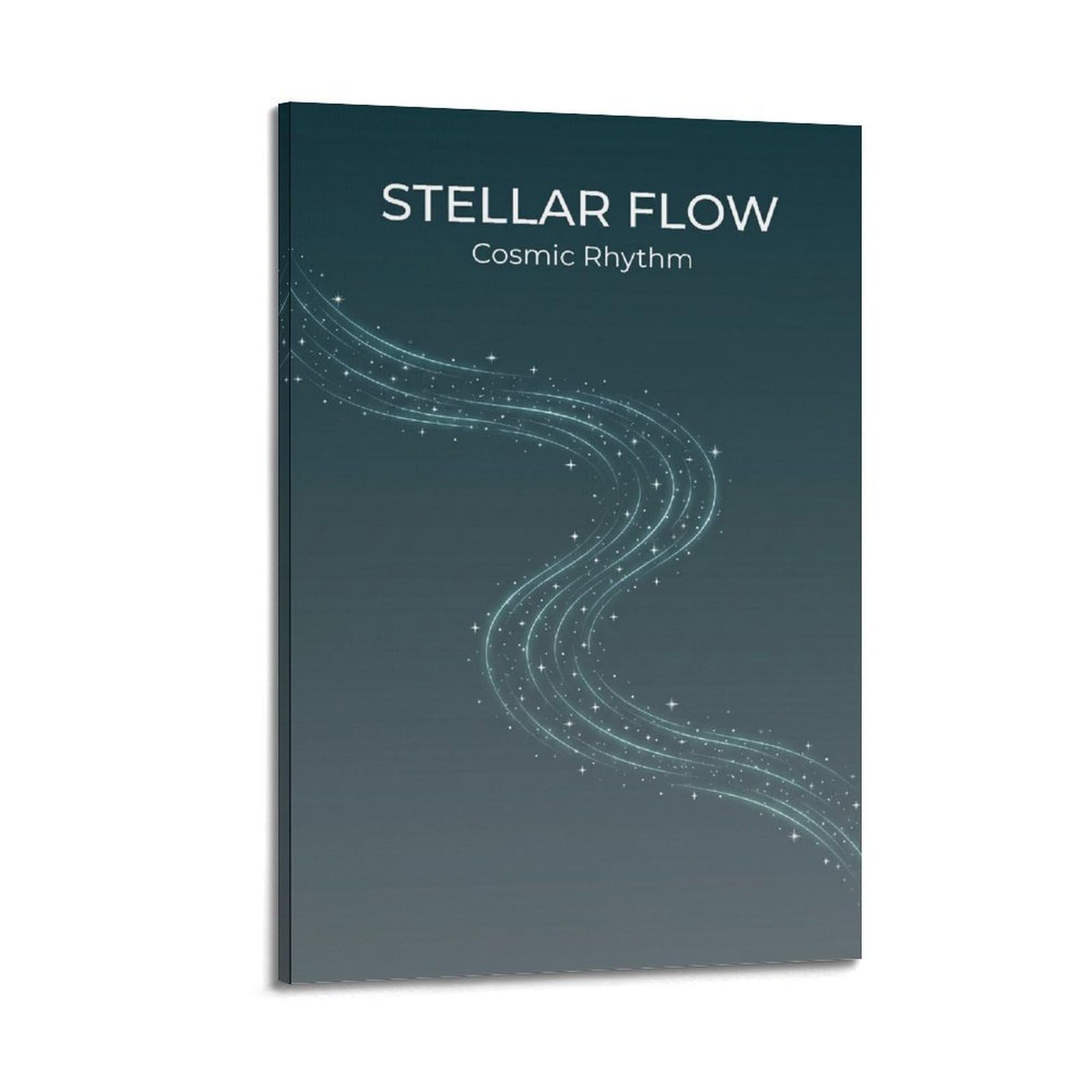 Zen Space Poster Stellar Flow Cosmic Rhythm Mindfulness Meditation Modern Decorative Canvas Prints - Ideal Wall Art for Family, Man Cave, Game Room, Boys & Girls Bedroom 16x24inch(40x60cm)