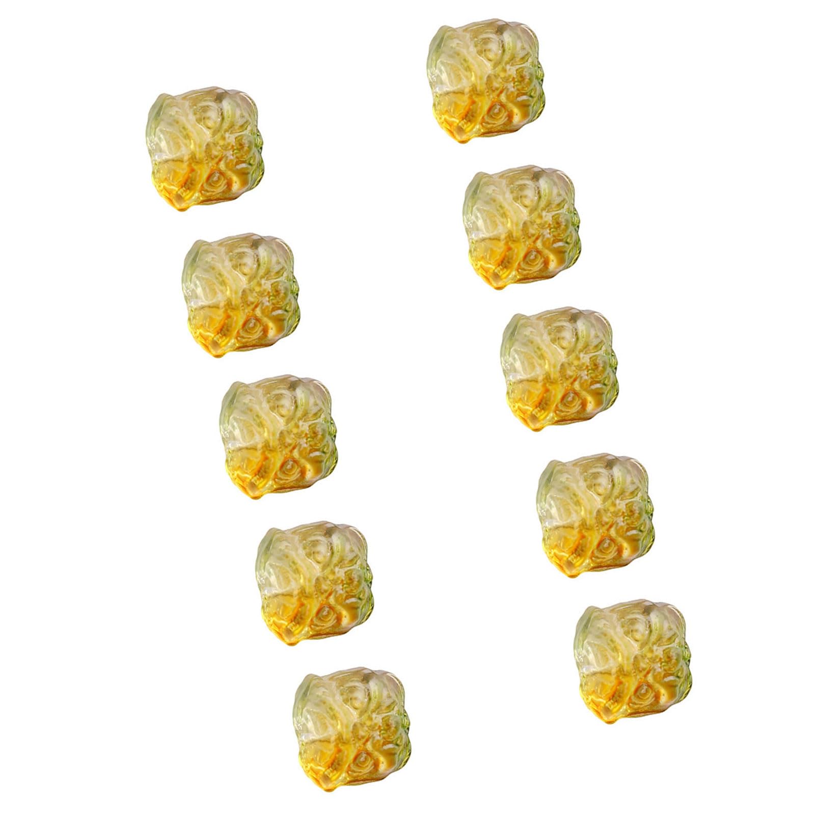 Buxuaaaa 10PCS Artistic Beads Glass for Creative Jewelry Design Glass Beads for Friendly