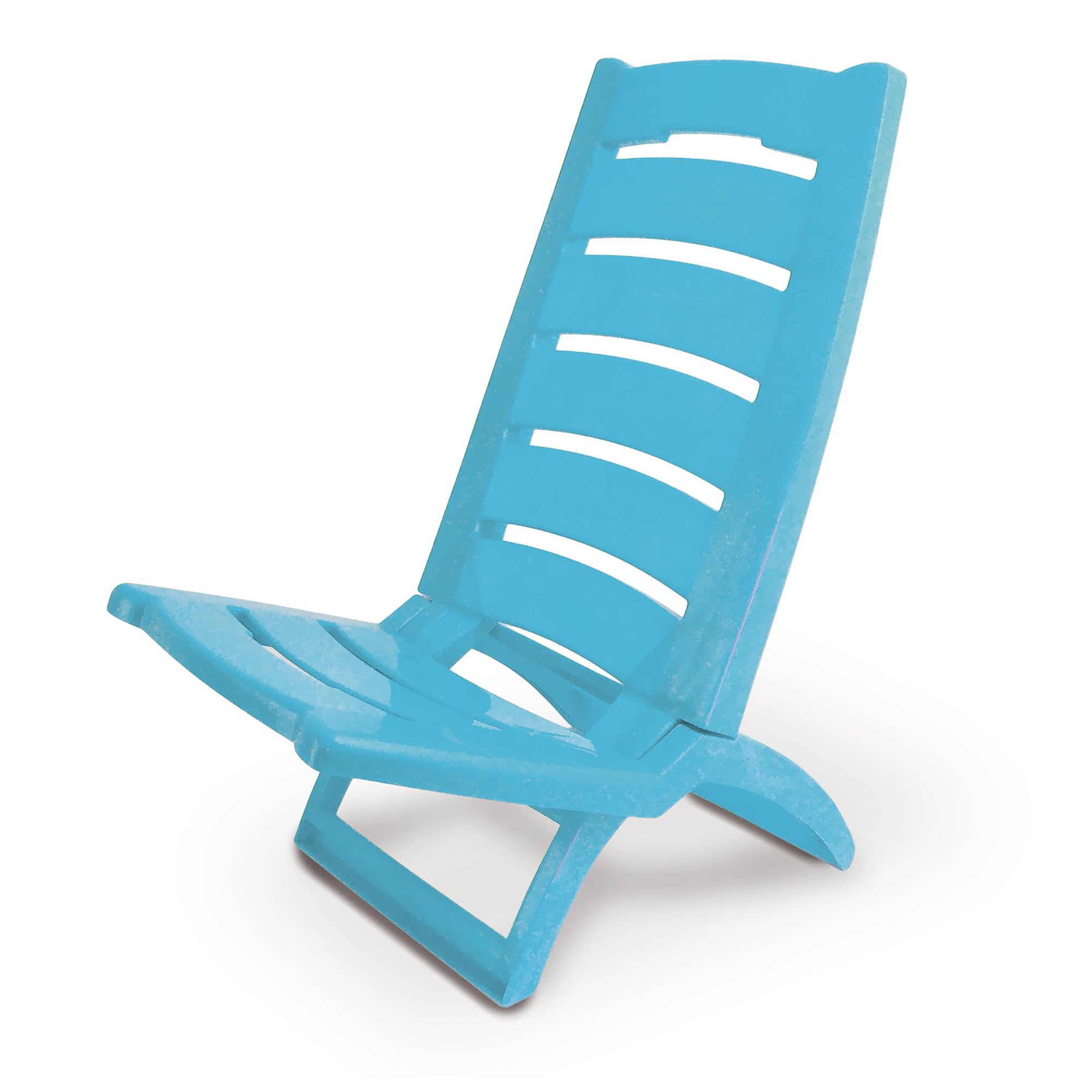 Tata Home Sedia Seggiola da Spiaggia Pieghevole Portatile Spiaggina Mare Piscina in Plastica Trasportabile Richiudibile Made in Italy Azzurro
