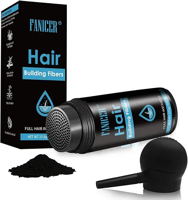 Poudre Capillaire Fibres Cheveux - Densifie Racines pour Hommes et Femmes