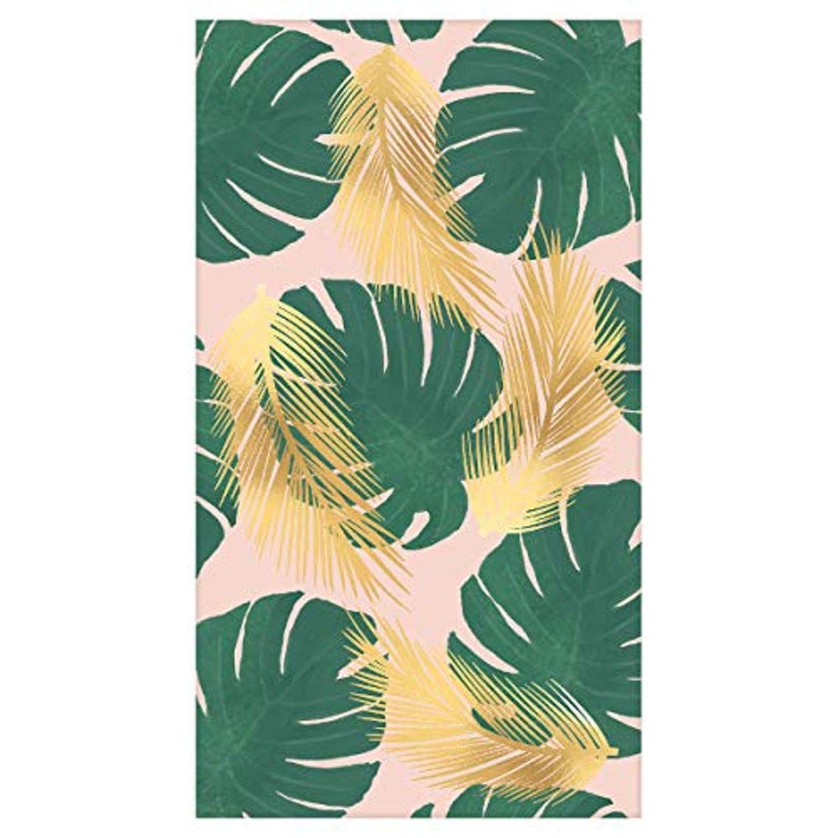 amscan 530088 Lot de 16 serviettes d'invité Motif feuilles tropicales