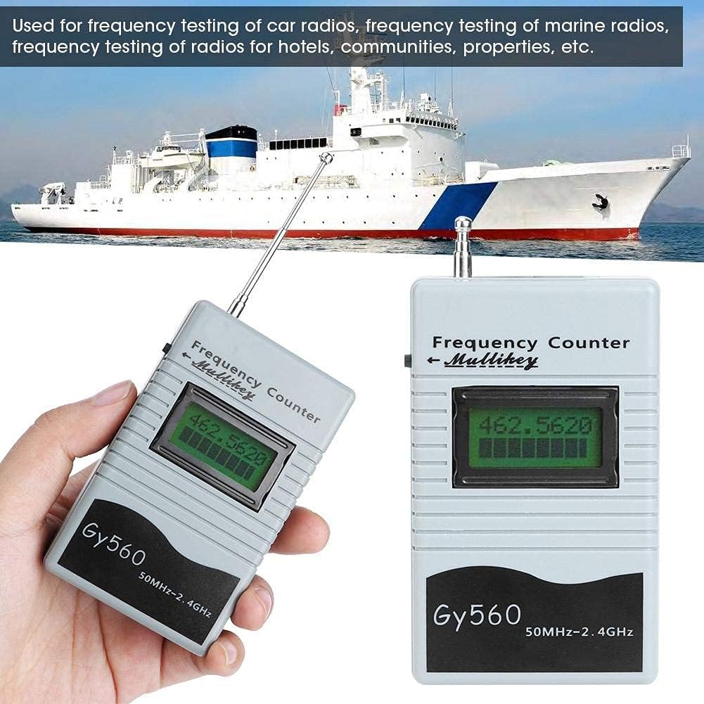 GY560 50Mhz a 2.4Ghz frequenzimetro portatile analizzatore di frequenza del segnale veicolo strumento di misura RF bidirezionale per auto barca