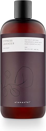 ILLUME Elemental Collection, jabón para platos Cypress Lavanda, 16.5 onzas