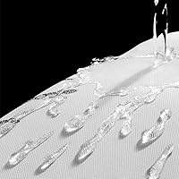 Vista 8 de Cortina de ducha con diseño de lobo, nieve, invierno, bosque, montaña, luna llena, vida silvestre, animales, decoración de baño, cortinas de tela