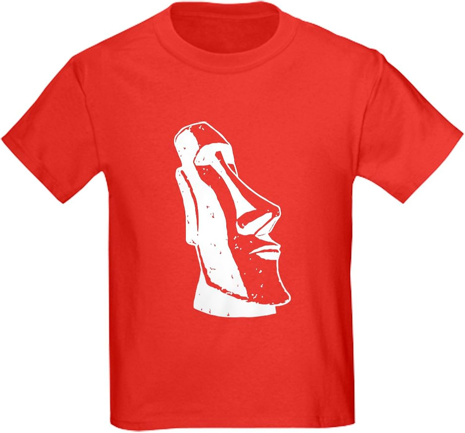CafePress Easter Island Head Kids Dark T Shirt Kids Dark Cotton T-Shirt