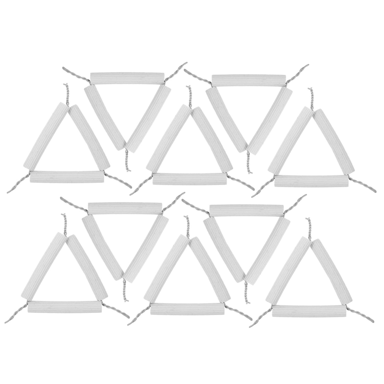 OSOLADY 10pcs Ceramic Crucible Experimental Apparatus Labs Crucible Rack Laboratory Supplies Laboratory Crucible Stand Science Equipment Supplies Labs Crucible Shelf White Stainless Steel