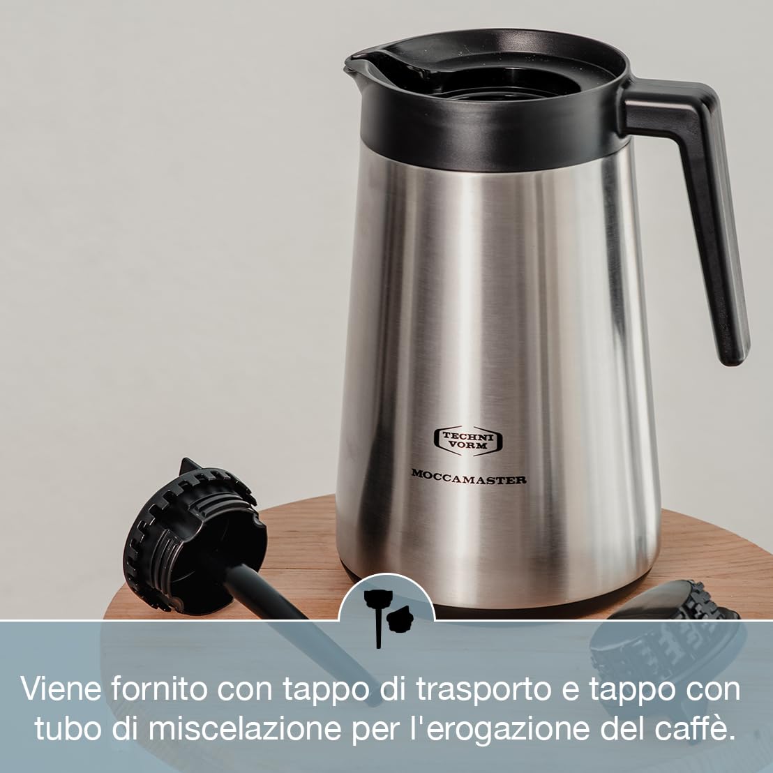 Moccamaster KBGT, Macchina da caffè filtro, Caraffa termica, Black, 1.25L