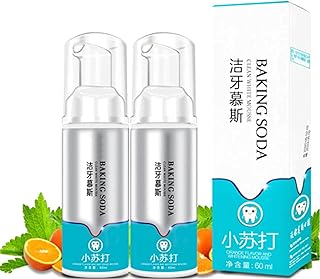 Brightify Deep Cleansing Foam Baking Soda Toothpaste, Ultra-fine Mousse Foam Deeply Cleaning Gum, Instant Brightify Natural Toothpaste, Mousse Foam Whitening Toothpaste (2Pcs)