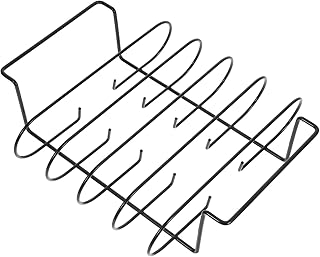 Non-Stick Grill Rack for Air Fryer BBQ Vertical Chicken Drumstick Holder for Steaks Skewers for Outdoor Grilling Camping Home Barbecues