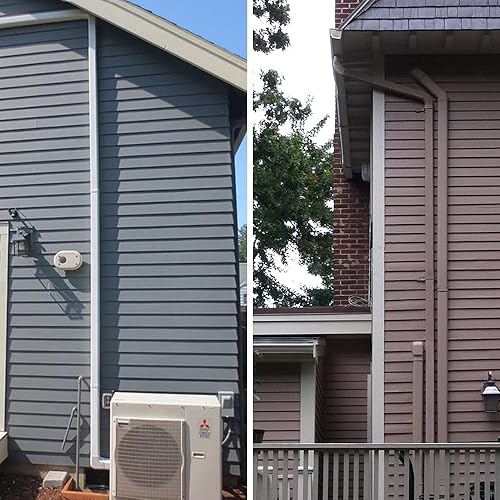 Miniatura 6 de LCGP Kit de cubierta decorativa de PVC de 4 pulgadas y 14 pies, adecuado para sistemas de bomba de calor y aire acondicionado mini split,