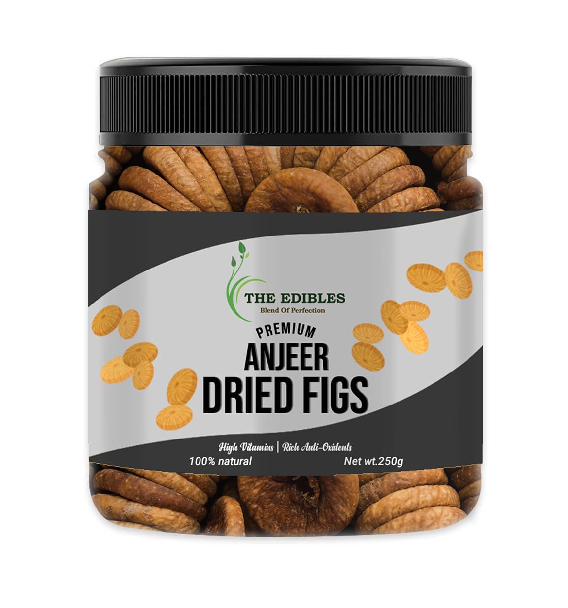 THE EDIBLES Dried Figs Afghani Anjeer - 250 gm | Afghani Anjeer Jumbo Size |Figs Dry Fruits Anjir_Packing May Vary