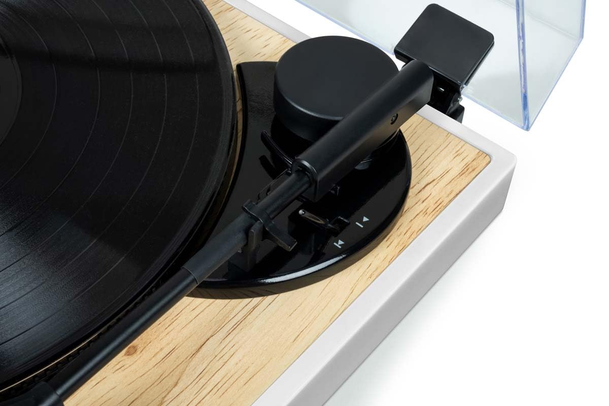 Platine tourne disques Blanche et bois Thomson TT301