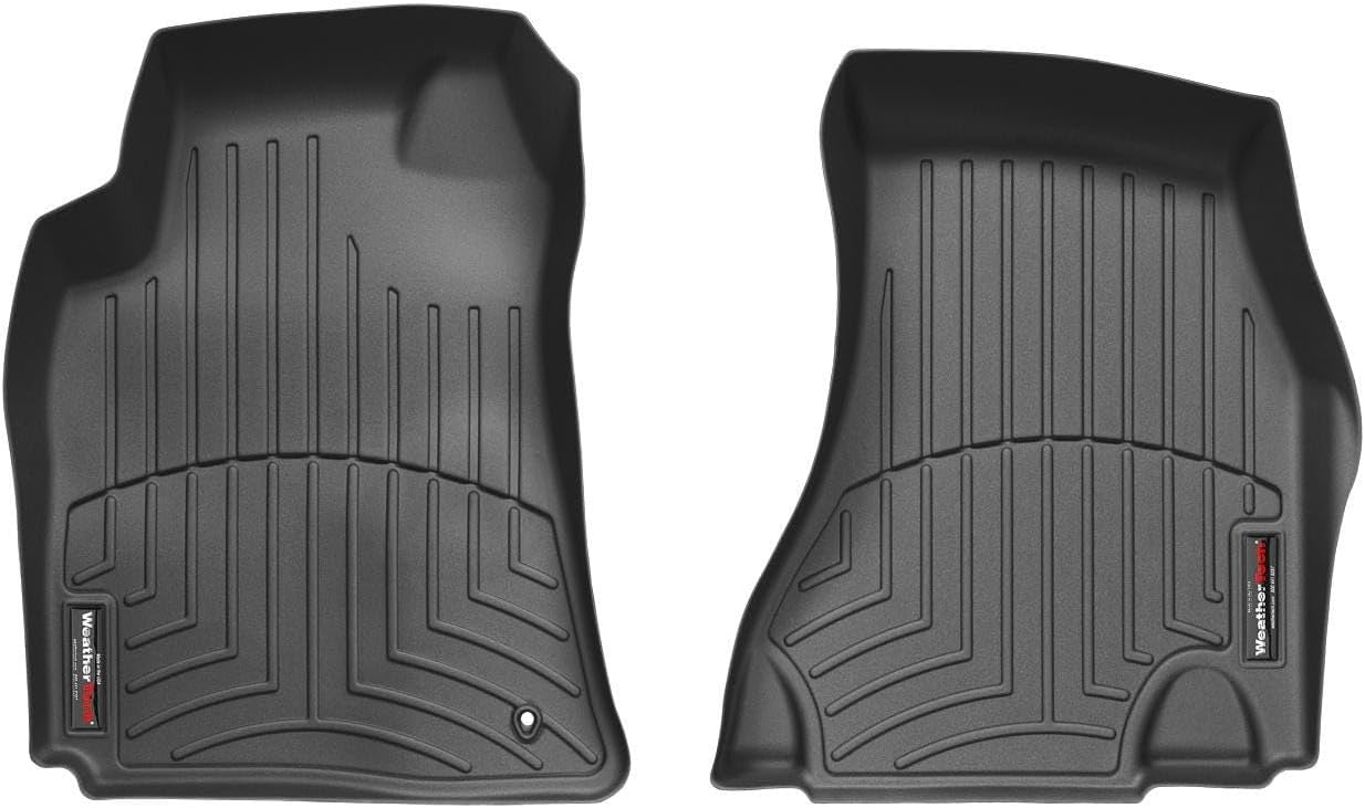 WeatherTech Custom Fit FloorLiners for Dodge Challenger - 1st Row (442221), Black