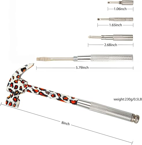 Miniatura 5 de Herramienta multifuncional 6 en 1 martillo floral y destornillador