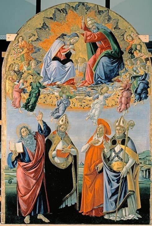 Affiche toile Botticelli pour mur vide - Grand tableau décoration salon chambre 60x90