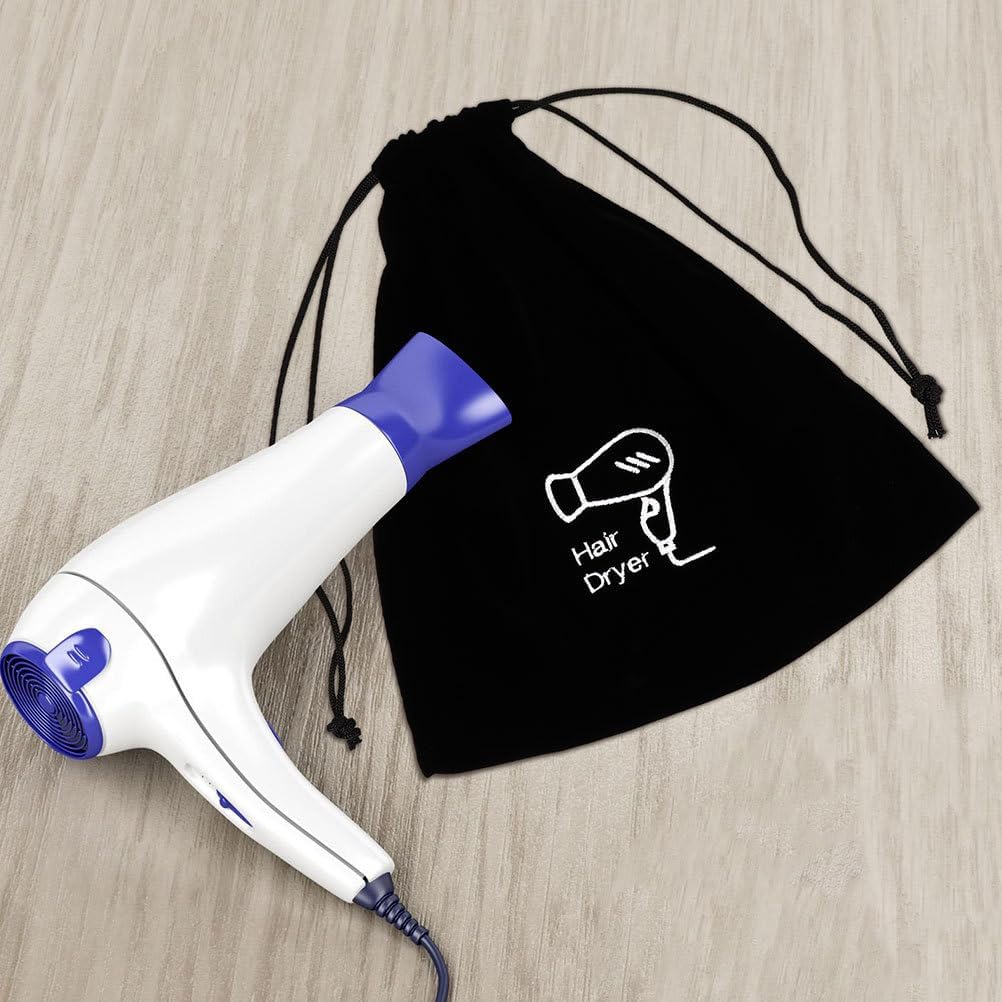 Hair Dryer Travel Bag Drawstring Organizer Pouch for Hair Styling Tools and Jewelry Storage 11.81X10.23X0.19In Lightweight Portable Case for Home Hotel and Travel - Image 6