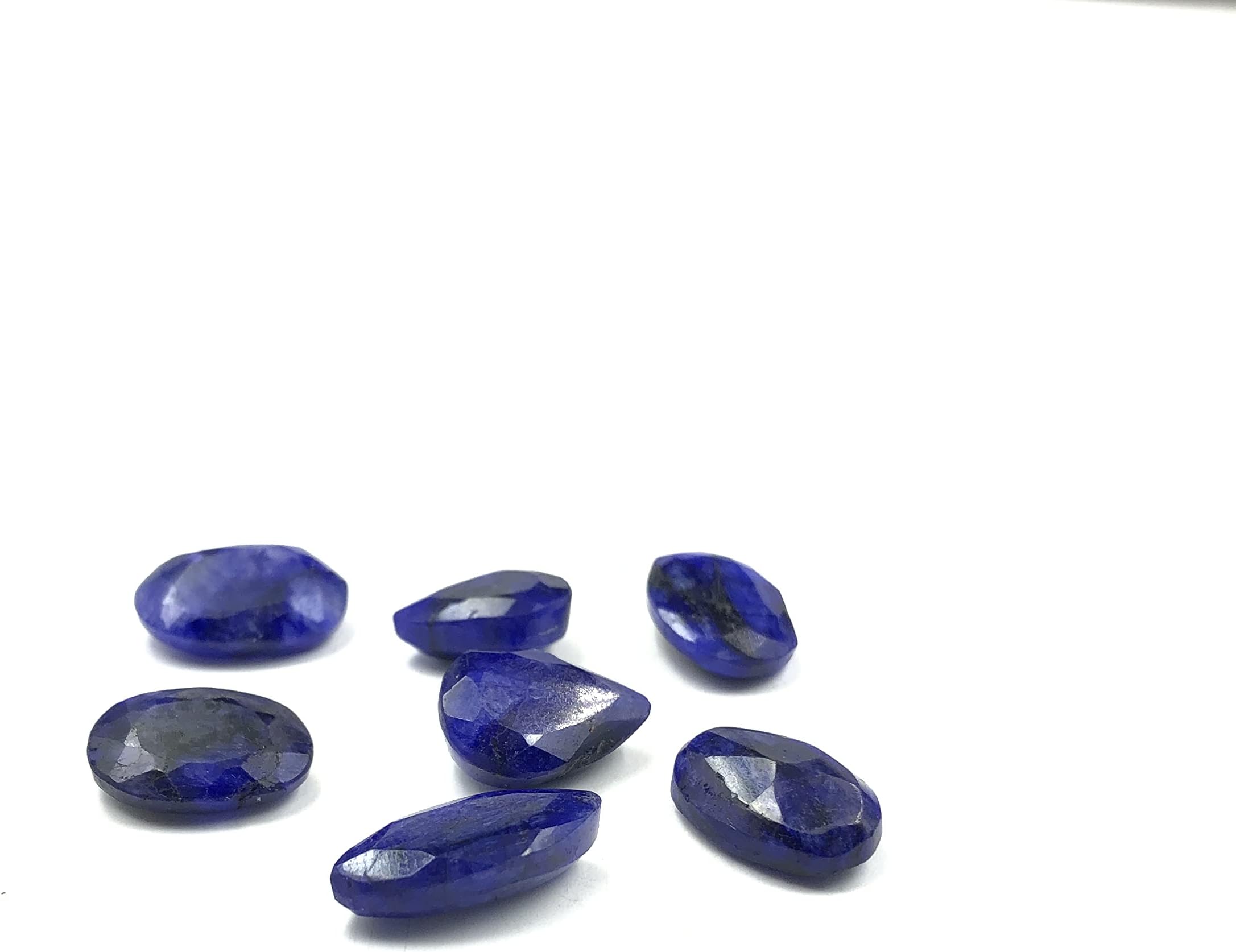 Natural African Blue Sapphire 100.00 Ct Lot of 7 Pcs Mix Shape Gemstones, Blue Sapphire Gemstone Lot For Sale