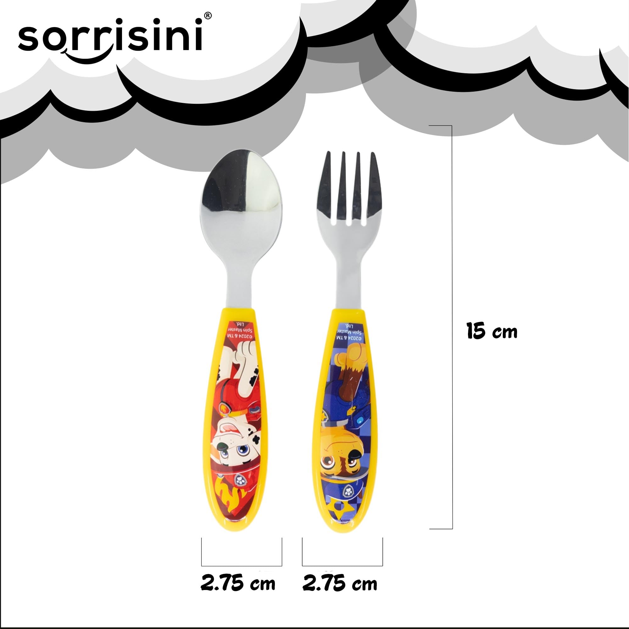 Fdit Set Couverts Inox Enfant 2 Pièces Avec Boîte - Tablette Enfant En Acier Inoxydable