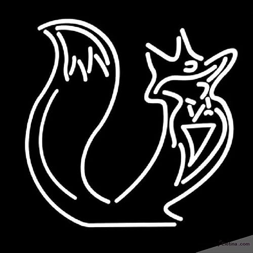 Neon Signs for Wall Decor White Fo Logo Handmade Art Sign Neon Glass Tubing