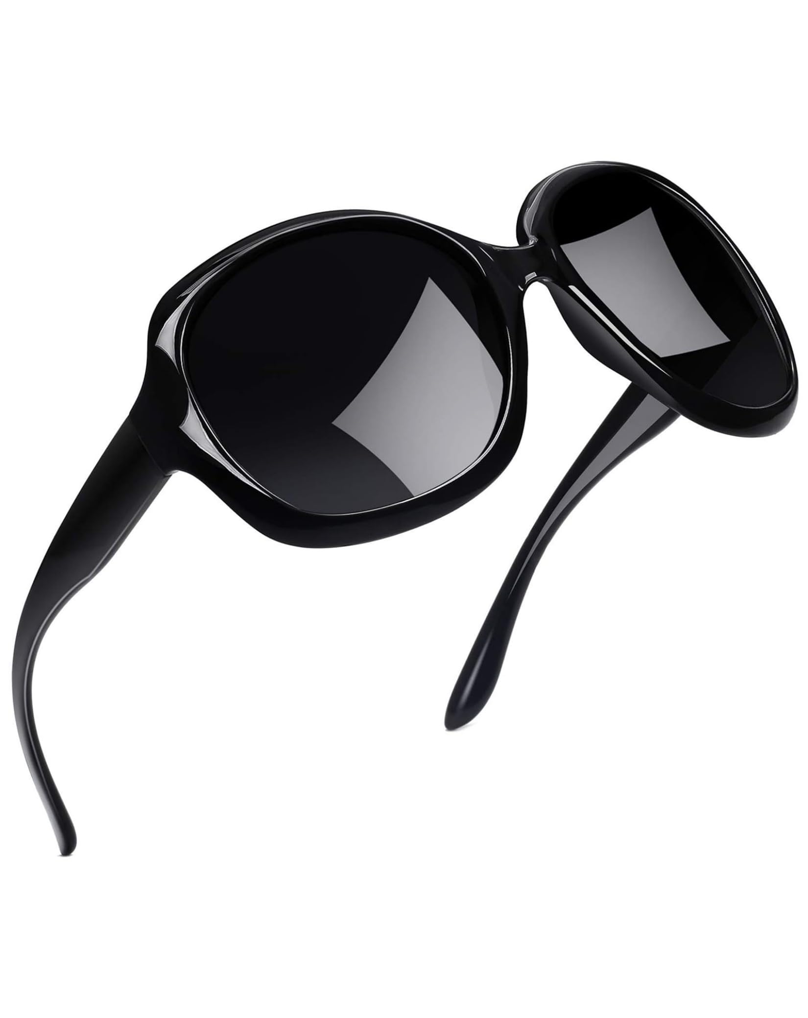Polarised Sunglasses for Women Oversized, Ladies Big Large Trendy Sun Glasses Women UV400 Protection for Driving