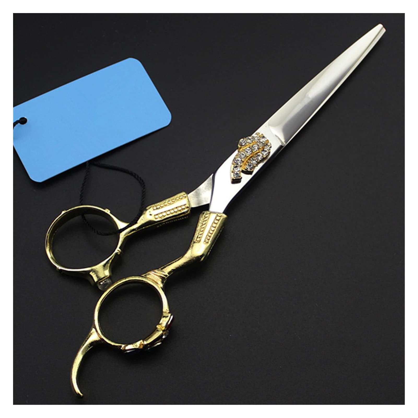 6 Inch Barber Scissors, Vintage Goud, Hairdressing Scissors, Thinning Hairdressing Scissors, Hairdresser's Scissors Hair Cutting Shears (Color : Thinning) (Cutting B)