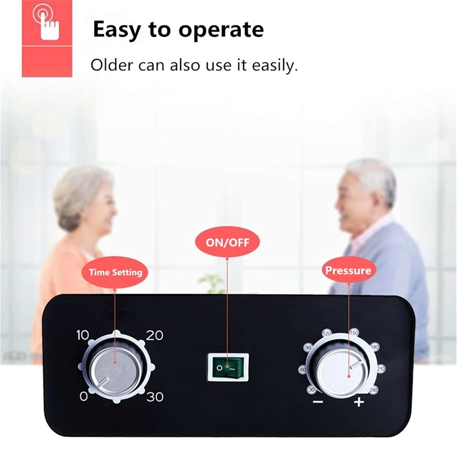 Masajeador eléctrico de piernas con compresión de aire, botas de recuperación, masajeador de cintura y brazo para circulación sanguínea y drenaje linfático, incluye 1 unidad de pierna y cintura