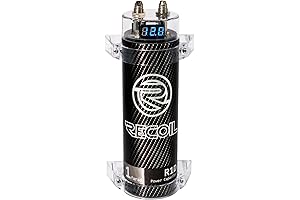 RECOIL R1D High Performance Car Audio Capacitor 1 Farad Energy Storage Reinforcement...