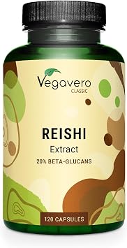 Vegavero Reishi Mushroom Extract | 13,000 mg (10:1) Ganoderma Lucidum | 120 Capsules | 40% Polysaccharides & 20% Beta Glucans | NO Additives | Vegan