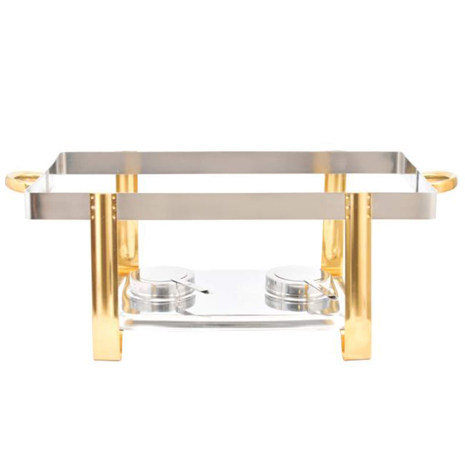 Contenitore da 9 l, in acciaio inox, per chafing dish buffet, 9 l, per alimenti, con LidChafing Dish Buffet, rettangolare, per feste, eventi, matrimoni, banchetti e cucina(argento), MS1642