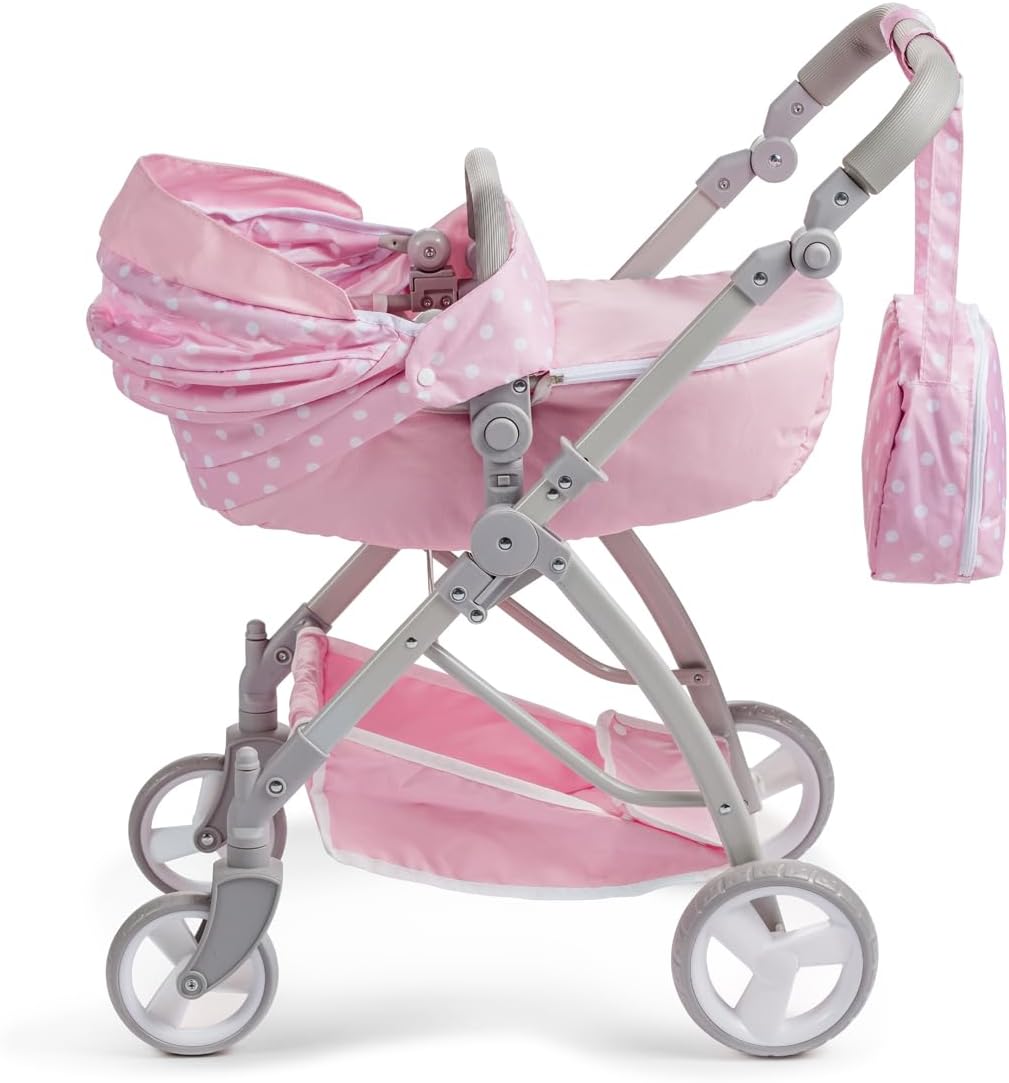 JC Toys - for Keeps Playtime | 2 in 1 Baby Doll Swing and Portable Carrier | for Dolls up to 18" | Ages 3+ | Nature Theme Color