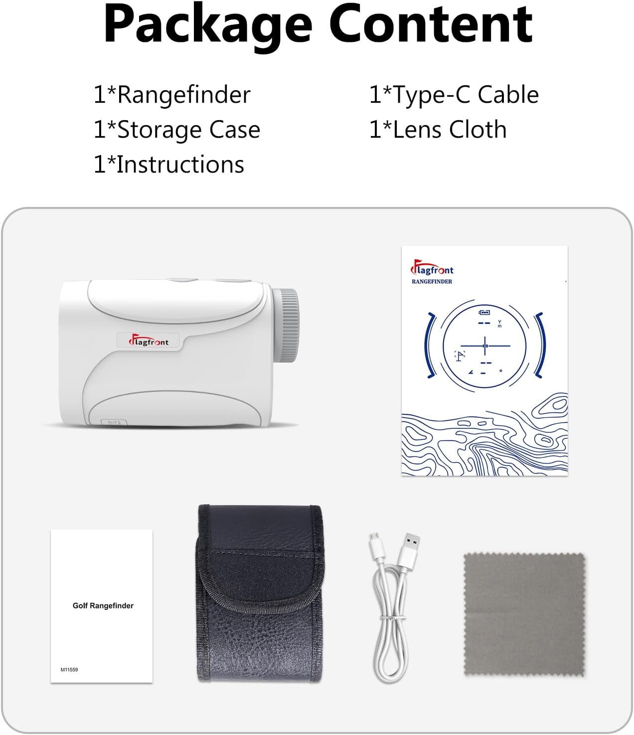 Golf Rangefinder with Slope, 1000 Yards Range Finder Golf, 6X Magnification, Flag Locking Vibration, Rechargeable Laser Range Finder - Image 8