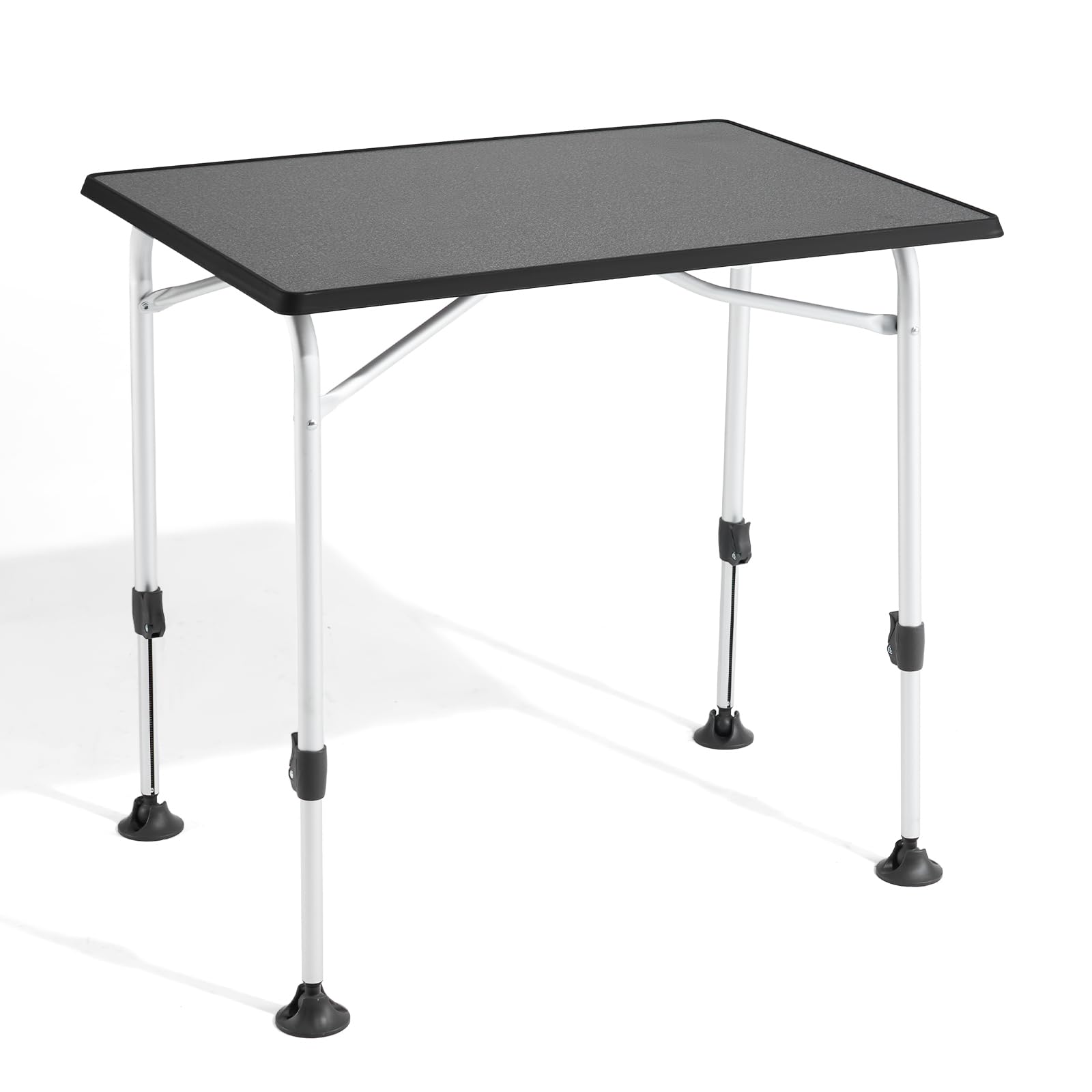 Westfield Outdoors Viper 80 Campingtisch, höhenverstellbarer Gartentisch, 80 x 60 cm Tischplatte für 2-4 Personen, strapazierfähig und pflegeleicht, faltbar, für Camping, Garten und Wohnwagen