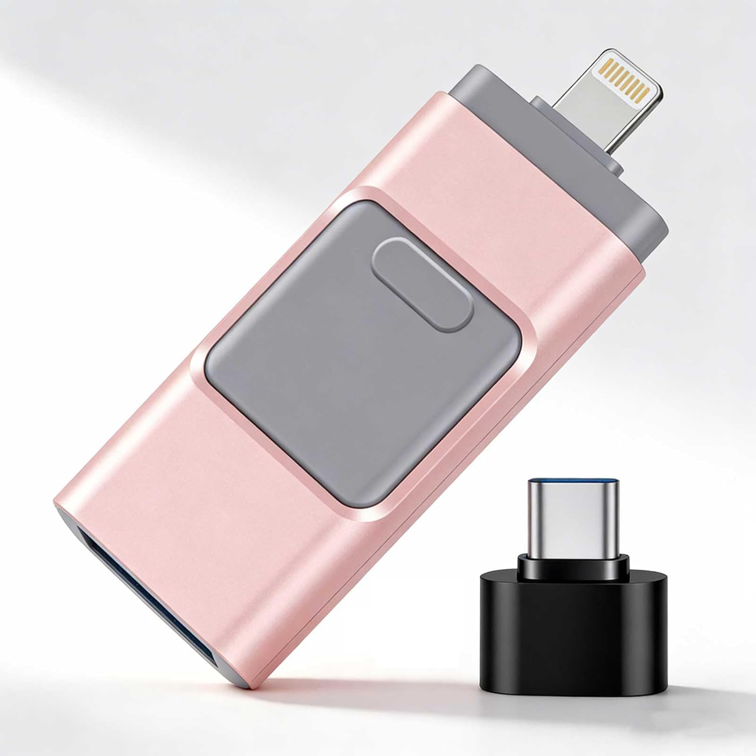 1TB USB Flash Drive 4-in-1 Photo Stick for iPhone iPad Android PC Pink ...