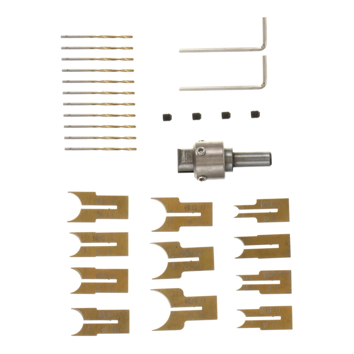 24pcs Wooden Ring Drill Bit Set for DIY Jewelry Making Drill Tools for Crafting Smooth Wooden Rings Woodworking Accessory for Home Decor